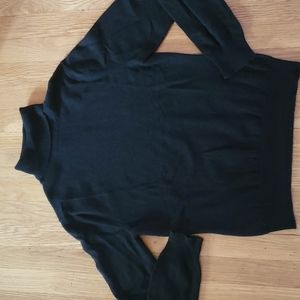 Apt. 9 Black 100% Cashmere Turtleneck Sweater Size Large